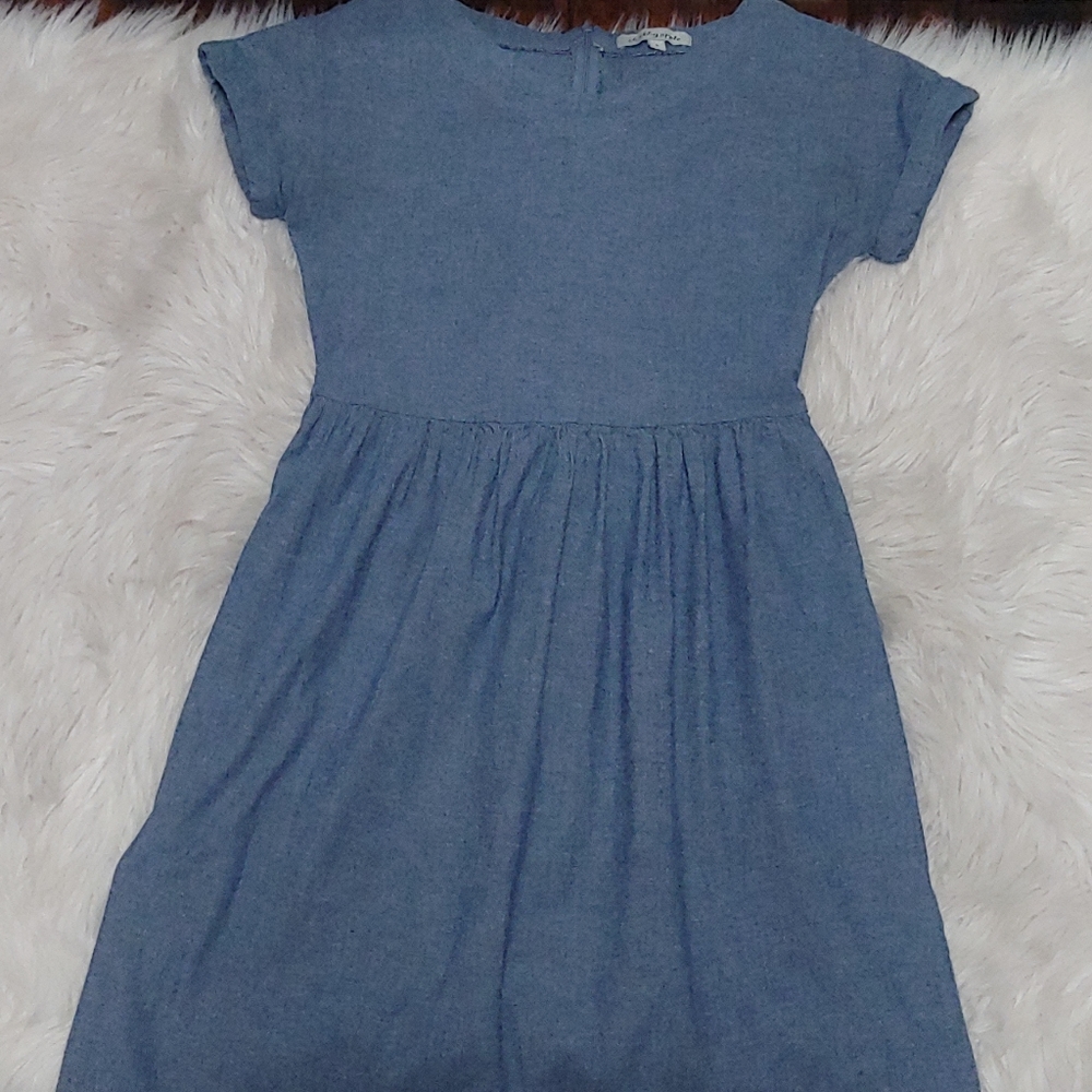 Shabby Apple Denim Cuff Mini Dress Size 6